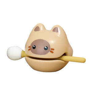 Petit dessin animé mignon filet de poisson rouge ornement créatif résine papeterie de bureau pour bureau drôle décoration cadeau de stabilité émotionnelle - Product Image 5