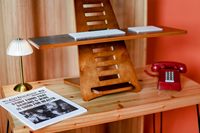 Combohome Rehausseur d'ordinateur portable de bureau en bois, station de travail de convertisseur de bureau à hauteur réglable pour le bureau
