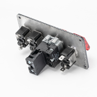 Panneau d'interrupteurs à bascule d'allumage 4 en 1 12V avec indicateur LED pour applications automobiles