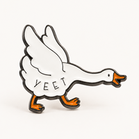 Fabricant, Vente en gros, En vrac, Personnalisable, Moderne, Amusant, Canard Blanc en mouvement, Émail souple promotionnel personnalisable pour entreprises