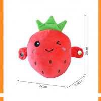 Jouets en peluche interactifs intelligents Kawaii très populaires en gros : Carotte, banane, fraise pour bébés