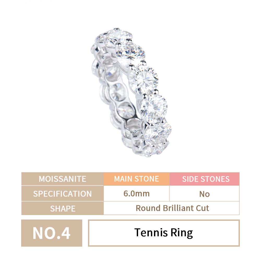 No.4 6mm Tennis Ring