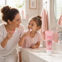 Dentifrice pour enfants sans fluorure, sans SLS, avec probiotiques, renforcement des dents, blanchiment, fabrication OEM certifiée ISO