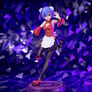 Vente en gros - Figurine d'anime authentique ReZero Rem en tenue de demoiselle d'honneur de style chinois, sous licence officielle, en PVC et ABS, emballage d'origine - Product Image 1