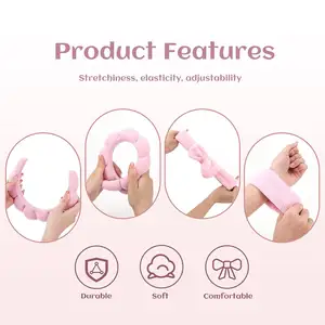 High Quality Sponge Hair Accessories Washing Face Makeup Removal Shower Facial Spa Sponge Headband For Women Girls