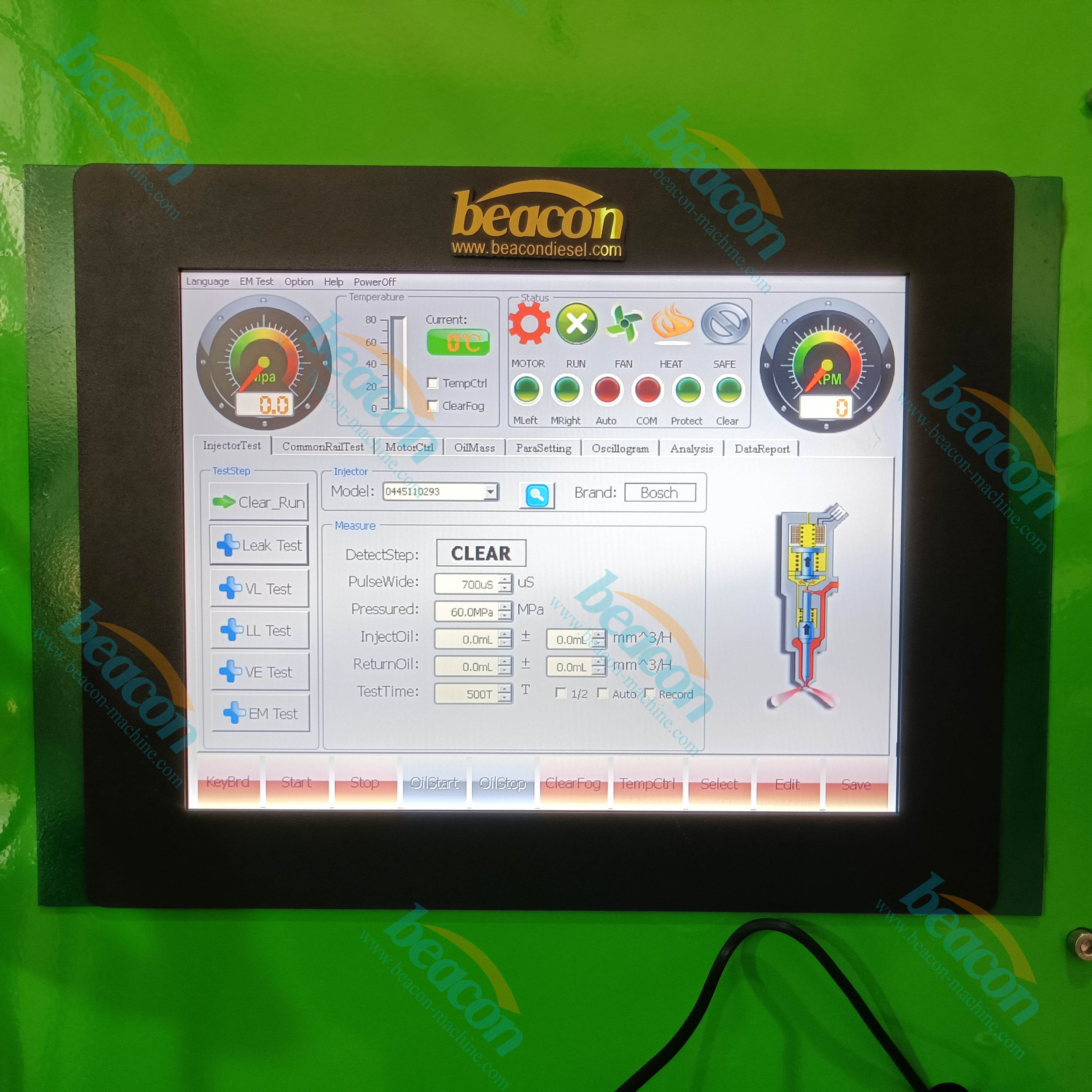 Máy Thử Kim Phun DIESEL EPS100 Máy Thử Kim Phun Đường Ray Chung EPS117