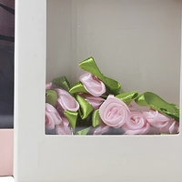 Scatola Regalo Pieghevole in Cartone con Finestra in PVC e Rivestimento in Spugna &amp;   Logo Personalizzato - Materiali Riciclati