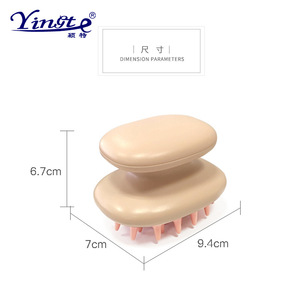 Brosse à cheveux massante pour le cuir chevelu Yinste, en plastique, portable, peigne à shampooing pour hommes et femmes, usage quotidien - Product Image 3