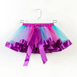 Falda Tutú Arcoíris Multicolor para Niñas, Falda de Tul para Baile de Princesa - Product Image 5