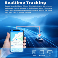 Traceur GPS OBD mondial sans carte SIM, style AirTag, balise anti-perte sans fil, double système iOS Android, dispositif de localisation et de suivi