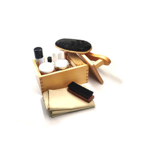 जूता केयर कस्टम लकड़ी के जूते सेवक बॉक्स/जूता केयर किट में खुशबूदार लाल देवदार जूता सेवक बॉक्स (Varnished / Unvarnished) - SB01A - Product Image 1