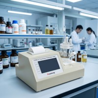 Analyseur d'humidité Karl Fischer automatique, analyseur portable de la teneur en eau avec unité de contrôle de titrage pour les travaux de laboratoire