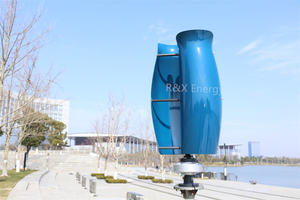 Éolienne <span class=keywords><strong>verticale</strong></span> Tulip avec pales en fibre de verre, puissance nominale de 5 kW, sortie 12 V-380 V pour une utilisation domestique, système hybride éolien - Product Image 5