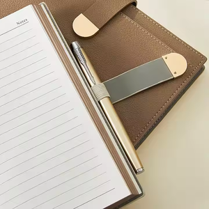 Hot-bán A5-sized văn phòng nhật ký và máy tính xách tay ràng buộc với <span class=keywords><strong>PU</strong></span> bao gồm, được trang bị với chủ sở hữu bút. - Product Image 6