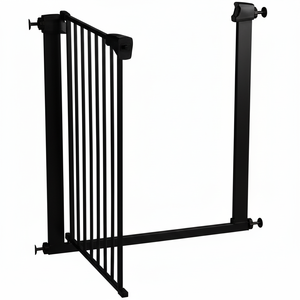 Barrière de sécurité pour bébé intérieure et extérieure, installation facile, fixation par pression, clôture de sécurité pour animaux domestiques, largeur extensible, barrière anti-enfants - Product Image 4