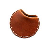 Sac en cuir PU souple de forme ronde pour porte-clés, vente en gros