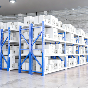 Estantería Metálica Ajustable Sin Pernos <span class=keywords><strong>de</strong></span> Bajo <span class=keywords><strong>Precio</strong></span>, Sistema <span class=keywords><strong>de</strong></span> Almacenamiento Industrial <span class=keywords><strong>de</strong></span> Carga Media con Estantes <span class=keywords><strong>de</strong></span> Acero Duraderos - Product Image 5