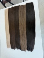 Extensions de cheveux humains de qualité professionnelle pour salon, ultra-fines, Genius Weft, extensions de cheveux humains Premium Double Drawn Genius Weft