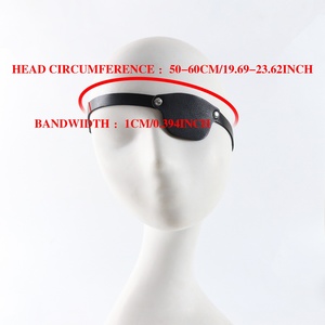 Nuevo Parche para Ojo de <span class=keywords><strong>Pirata</strong></span> Medieval Renacentista de Cuero PU, Parches Oculares Individuales, Máscara para Ojo, Disfraces de Halloween, Regalos de Moda - Product Image 5
