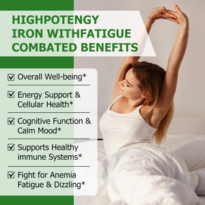 Factory Direct Iron Liquid Drops with Iron Energy Boost Vibrant lifestyles Cognitive Function Calm Mood Cellular Health - Product Image 4