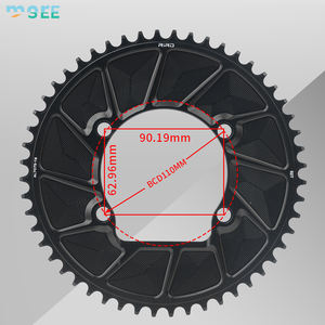 Plateau de chaîne simple SeeMore pour vélo de route, 110BCD, en alliage d'aluminium pour vélo pliant à conception fermée, plateau de chaîne de vélo de montagne usiné 7075 - Product Image 2