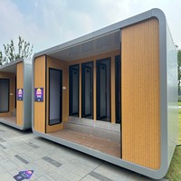 Cabine mobile modulaire personnalisable Apple Cabin, toilettes écologiques solaires, maison intelligente entièrement équipée, prix compétitif