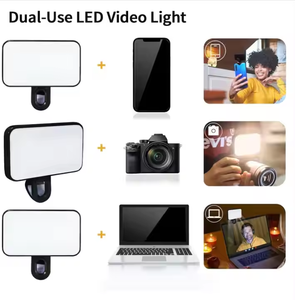 Mini Lampe LED à Clip Huyo Factory Outlet pour Selfie, OEM/ODM, 3 Couleurs, pour Téléphone Portable, Vidéoconférence, Portable - Product Image 2