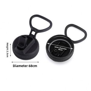 Nouveau couvercle de bec verseur pour gourde isotherme 2024, anti-fuite, en plastique, rond, noir, pour tasse isolée, vente en gros directe du fabricant - Product Image 5