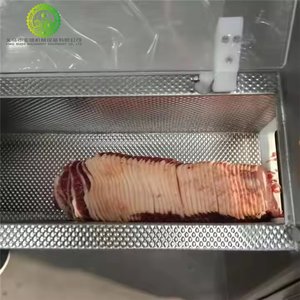 Machine de découpe de viande automatique professionnelle pour bœuf, bacon, jambon, fromage, saucisses, dotée de composants essentiels : moteur, roulement et boîte de vitesses - Product Image 3