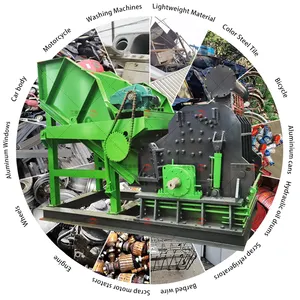 Heavy Waste Crushing And Sorting Production Line Heavy Metal Crusher Scrap Steel Crusher Machine