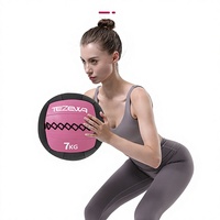 Ballon de gymnastique en cuir PU et coton hautement élastique, doux, avec texture antidérapante, qualité supérieure