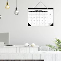 Nouveau design, calendrier mural créatif 365 jours, 18 mois, de janvier 2026 à décembre 2027, calendrier mural anglais personnalisé