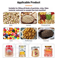 Mesin Pengisi Granul Layar Sentuh Baru untuk Popcorn, Permen, Keripik Kentang, Teh, Aksesoris Perangkat Keras, Mesin Pengisi Semi-otomatis