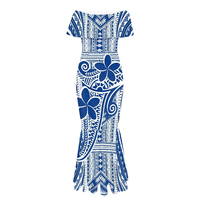 Offre Spéciale robe longue en queue de poisson de style hawaïen à motifs personnalisés robes pour femmes de grande taille