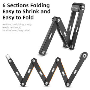 WEST BIKING Antivol pliable pour vélo de montagne, vélo de route, moto, scooter, vélo électrique, haute sécurité - Product Image 4