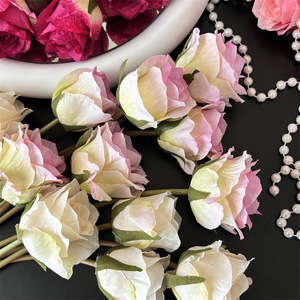 Rosas Artificiales de Seda, Flores Vintage para Decoración de Bodas, Resistentes al Agua, Decoración del Hogar, Accesorios para Fotografía - Product Image 4
