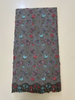 Dentelle en voile de coton suisse en gros, appliqué floral, papillon, broderie, dentelle ajourée, motif de dentelle guipure