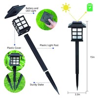 Lot de 12 lampes solaires pour allée, éclairage extérieur étanche à LED pour jardin, cour, chemin, aménagement paysager