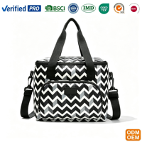 Sac isotherme personnalisé pour 6 canettes de bière, en tissu laminé 600D, avec motif lettres, imperméable et portable