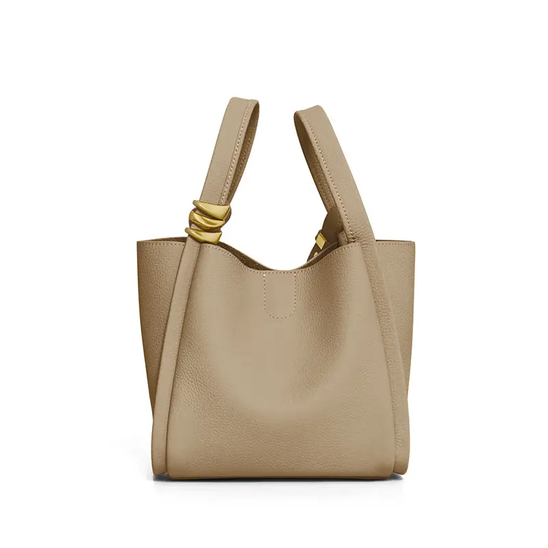 Trendy brand designer handbags for women shoulder bag bucket small bag vegetable leather basket bag ladies