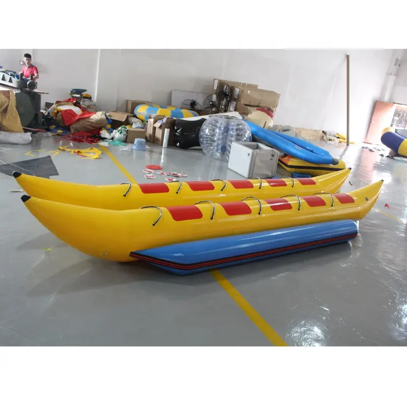 Tubo de esquí inflable personalizado, plátano, barco, agua hinchable