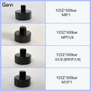 공장 직판 다이얼 25 MM NPT1/8 0 ~ 30mpa 육각 페인트 볼 및 PCP 용 미니 공기 나선형 튜브 압력 게이지 - Product Image 5