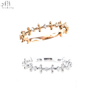 Tremendous Quality Antique Cross Shaped Vintage Exquisite Stackable <b>Ring</b> Jewelry 18K Solid Gold Real Natural Diamonds <b>Ring</b> - Product Image 3