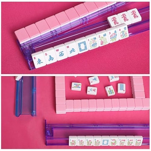 Luxury Custom Melamine <b>Mahjong</b> <b>Set</b> with Four Layers and Storage Box Business Gift High-end Gift US <b>Mahjong</b> Tiles - Product Image 6