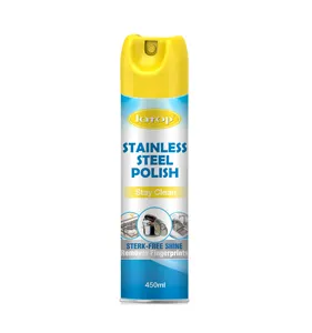 Spray de limpeza de aço inoxidável, limpador de aço inoxidável eficaz para limpar e polir aerossol, não-secos