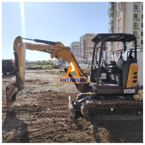 Mini excavadora usada SANY SY35U SY26U SY55C SY16C SY18U, excavadora sobre orugas para granja forestal, uso en interiores, engranaje de caja de cambios de motor central - Product Image 1