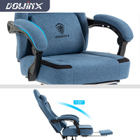 Chaise de jeu Dowinx, best-seller, vente en gros, tissu technologique, chaise d'ordinateur avec repose-pieds