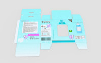 Boîte en carton à personnaliser, emballage en papier pour parfum, design, gabarit, logo personnalisé