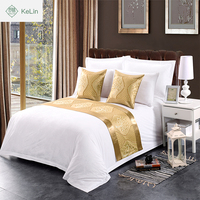 Drap de lit en coton quatre pièces drap de lit en coton style simple housse de couette hôtel linge de lit ensemble de literie hôtel