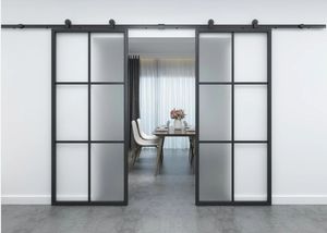 <span class=keywords><strong>Porte</strong></span> Scorrevoli in Stile Barn Door in Acciaio e Vetro Singolo in Vendita a Prezzi Vantaggiosi - Product Image 5